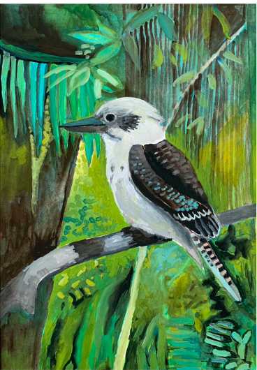 Springbrook Kookaburra by Marji Hill